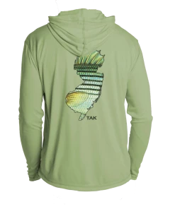 TAK Waterman Apparel NJ Striper Solar Tech L/S Hoody