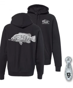 TAK Waterman Apparel Heavyweight Blackfish Hoodie 13oz